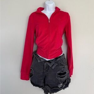 Juicy Couture Hot Pink Fleece Terry Cloth Y2K Jacket Size M